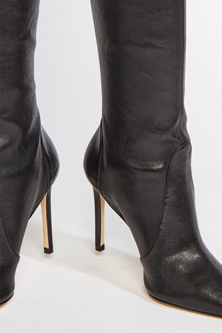 Cuissardes en cuir d’agneau Ultrasturt - Noir