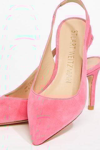Escarpins en cuir de chèvre nubuck Sling Pump - Rose