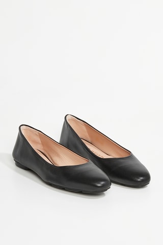 Ballerines en cuir d’agneau Pirouette - Noir