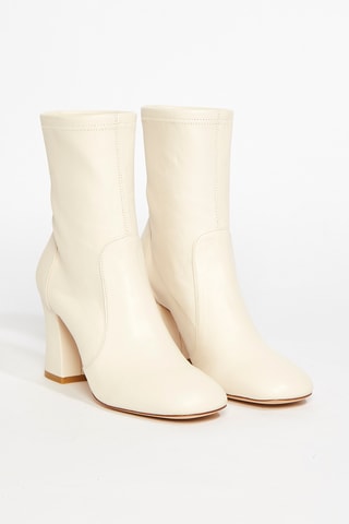 Bottines en cuir d’agneau - Beige