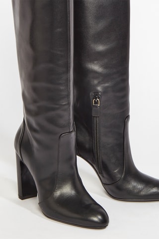 Bottes en cuir de veau Vida - Noir