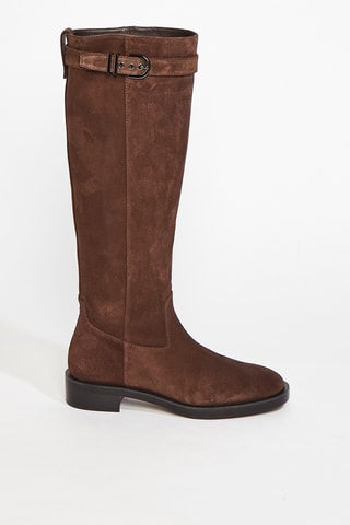 Bottes en cuir de veau nubuck Maverick - Marron
