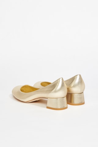 Escarpins en cuir de chèvre Vivienne - Doré
