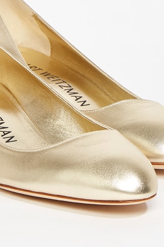 Escarpins en cuir de chèvre Vivienne - Doré