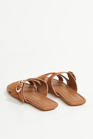 Mules en nubuck Villa - Camel