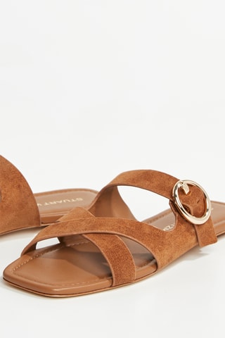 Mules en nubuck Villa - Camel