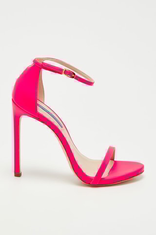 Sandales à talons en cuir de chèvre Nudist - Fuchsia - Stuart Weitzman