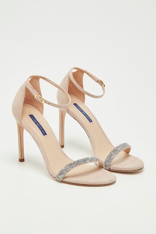 Sandales à talons en nubuck Nudistsong - Nude - Stuart Weitzman