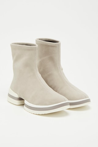 Sneakers chaussettes en cuir de mouton nubuck SW - Gris clair - Stuart Weitzman