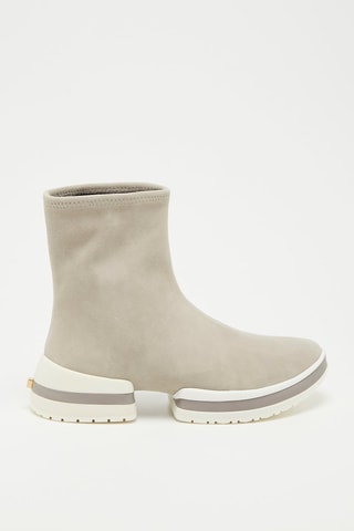 Sneakers chaussettes en cuir de mouton nubuck SW - Gris clair - Stuart Weitzman