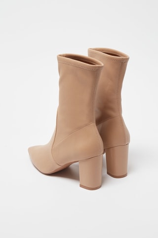 Bottines en cuir Landry 
Beige - Stuart Weitzman