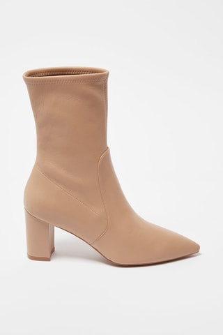 Bottines en cuir Landry 
Beige - Stuart Weitzman