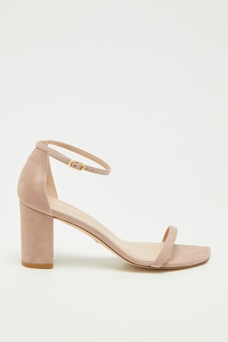 Sandales à talons en cuir de chèvre Amelina - Rose clair - Stuart Weitzman