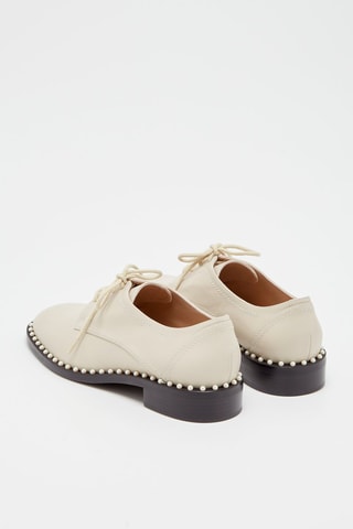Derbys en cuir Kiran Pearl Ecru - Stuart Weitzman