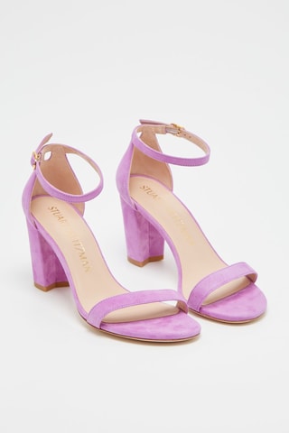 Sandales à talons en cuir Nearlynude - Lilas - Stuart Weitzman