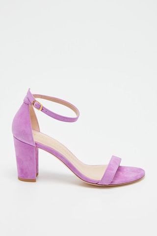 Sandales à talons en cuir Nearlynude - Lilas - Stuart Weitzman