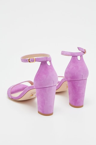 Sandales à talons en cuir Nearlynude - Lilas - Stuart Weitzman