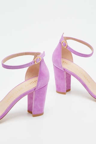 Sandales à talons en cuir Nearlynude - Lilas - Stuart Weitzman
