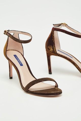 Sandales à talons Nunakedstraight - Bordeaux - Stuart Weitzman