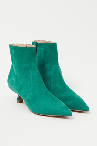 Bottines en cuir de chèvre Melena 50 - Vert pin - Stuart Weitzman