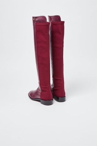 Cuissardes en cuir Keelan City Bordeaux - Stuart Weitzman