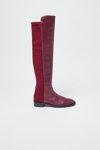 Cuissardes en cuir Keelan City Bordeaux - Stuart Weitzman