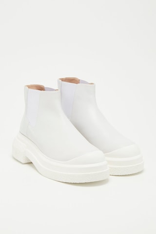 Bottines Chelsea en cuir de veau Charli - Blanc - Stuart Weitzman