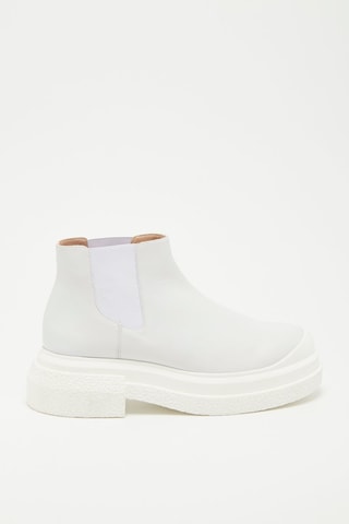 Bottines Chelsea en cuir de veau Charli - Blanc - Stuart Weitzman