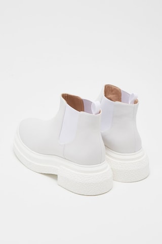 Bottines Chelsea en cuir de veau Charli - Blanc - Stuart Weitzman