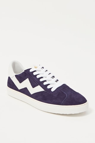Stuart Weitzman Sneakers en cuir de chèvre Daryl Sneaker - Bleu nuit