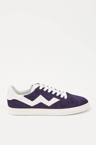 Stuart Weitzman Sneakers en cuir de chèvre Daryl Sneaker - Bleu nuit