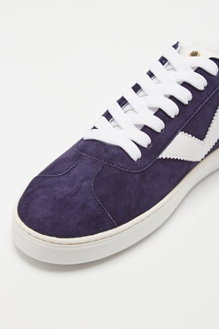 Stuart Weitzman Sneakers en cuir de chèvre Daryl Sneaker - Bleu nuit