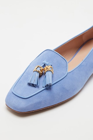 Mocassins en cuir de chèvre Slipknot Signature - Bleu - Stuart Weitzman