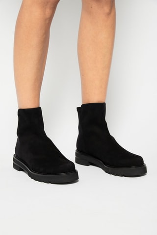 Bottines en nubuck 5050 Lift Noir - Stuart Weitzman