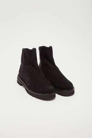 Bottines en nubuck 5050 Lift Noir - Stuart Weitzman