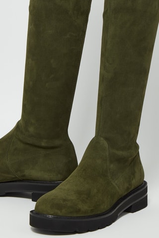 Cuissardes en nubuck Lowland Kaki - Stuart Weitzman