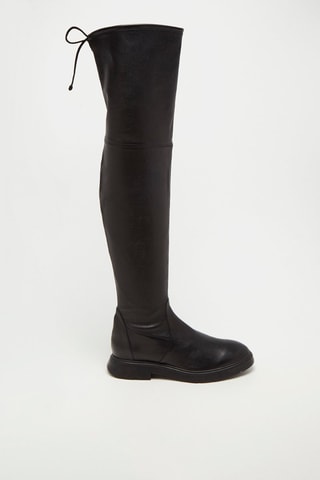 Cuissardes en cuir de chèvre Kristina - Noir - Stuart Weitzman