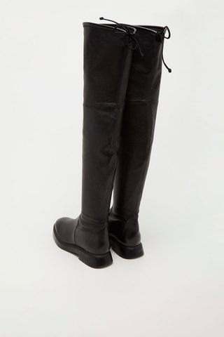 Cuissardes en cuir de chèvre Kristina - Noir - Stuart Weitzman