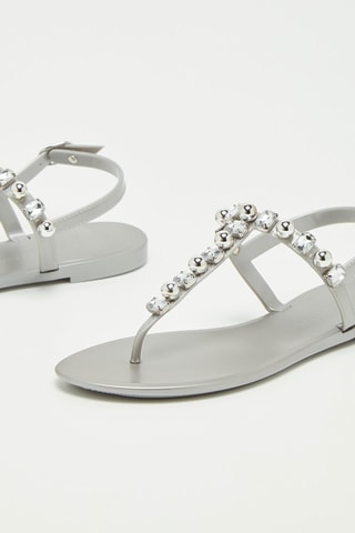 Sandales Crystal Argenté - Stuart Weitzman