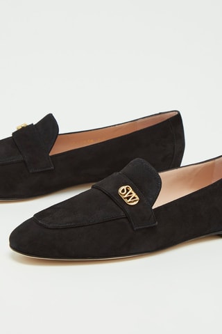 Mocassins en nubuck Payson Noir - Stuart Weitzman