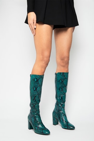 Bottes en cuir Livia 80 Vert émeraude - Stuart Weitzman