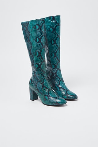 Bottes en cuir Livia 80 Vert émeraude - Stuart Weitzman