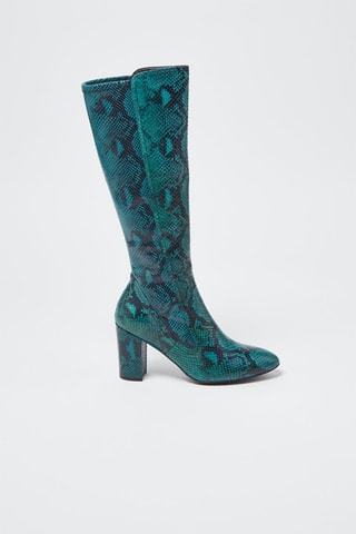 Bottes en cuir Livia 80 Vert émeraude - Stuart Weitzman