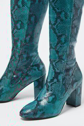 Bottes en cuir Livia 80 Vert émeraude - Stuart Weitzman