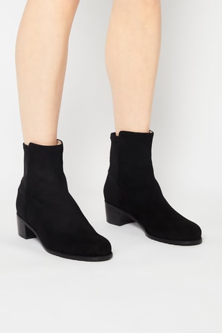 Bottines en nubuck Easyon 
Noir - Stuart Weitzman