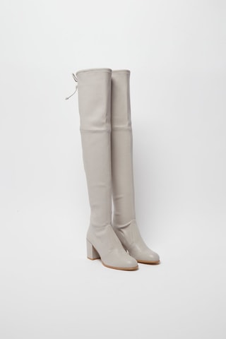 Cuissardes en cuir Tieland 
Gris - Stuart Weitzman