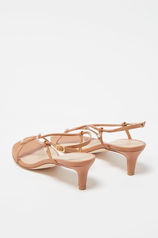 Sandales à talons en cuir Astrid 
Camel - Stuart Weitzman
