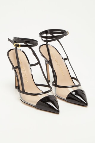 Escarpins en cuir verni Mondrian  
Noir - Stuart Weitzman