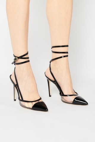 Escarpins en cuir verni Mondrian  
Noir - Stuart Weitzman