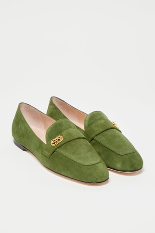 Mocassins en nubuck Payson Vert - Stuart Weitzman